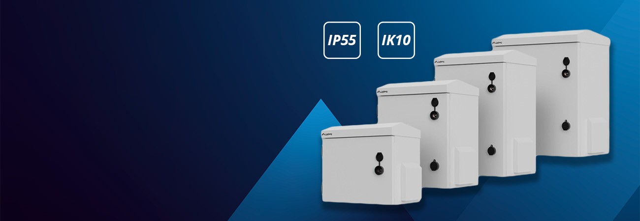 Nuevos armarios de rack de 10" con protección IP 55