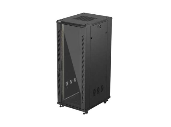 ARMARIO RACK 19" AUTOPORTANTE 32U/600X800 (FLAT PACK) CON PUERTA DE CRISTAL NEGRO LANBERG
