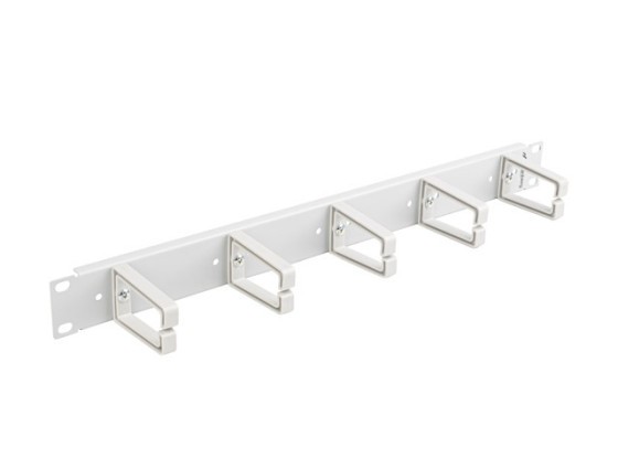 PANEL DE GESTIÓN DE CABLES DE 19" CON 5 SOPORTES DE PLÁSTICO 1U TIPO B GRIS LANBERG