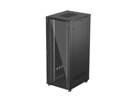 ARMARIO RACK 19" AUTOPORTANTE 42U/800X1000 (FLAT PACK) CON PUERTA DE CRISTAL NEGRO LANBERG