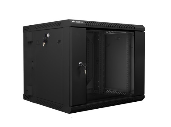 ARMARIO RACK 19" DE DOBLE SECCIÓN PARA MONTAJE EN PARED 9U/600X600 (FLAT PACK) NEGRO LANBERG