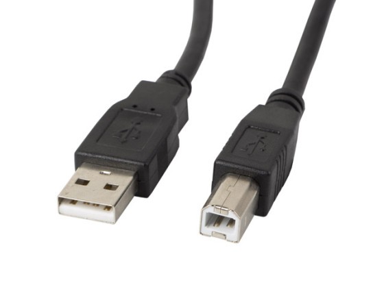 CABLE USB-A(M)-&gt;USB-B(M) 2.0 1,8M NEGRO FERRITA LANBERG