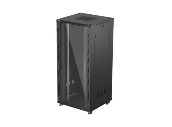 ARMARIO DE INSTALACIÓN EN RACK 19" 37U 800X800 NEGRO PUERTA DE CRISTAL LANBERG (PAQUETE PLANO)