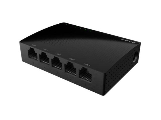 SWITCH LANBERG DSP1-1005 5X 1GB/S NO GESTIONADO GIGABIT ETHERNET ESCRITORIO 5V V2