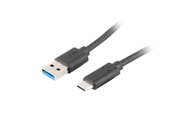 CABLE USB-C(M)-&gt;USB-A(M) 3.1 1M NEGRO LANBERG