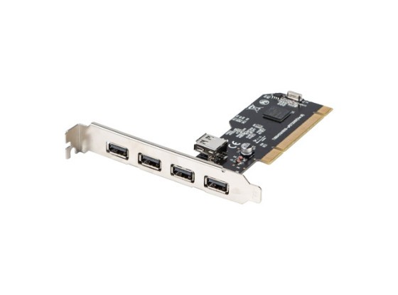 TARJETA PCI-&gt;4X USB-A 2.0 + 1X USB-A 2.0 LANBERG INTERNO
