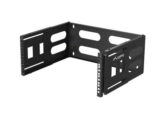 SOPORTE PLEGABLE MONTAJE EN PARED 19" 4U 497X400/240 NEGRO LANBERG
