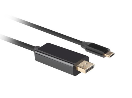 CABLE USB-C(M)-&gt;DISPLAYPORT(M) 3M 4K 60HZ NEGRO LANBERG
