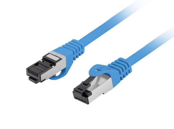 PATCHCORD CAT.8.1 S/FTP LSZH CU 0,25M AZUL FLUKE PASADO LANBERG