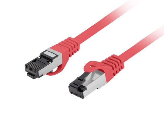 PATCHCORD CAT.8.1 S/FTP LSZH CU 0.25M ROJO FLUKE PASADO LANBERG