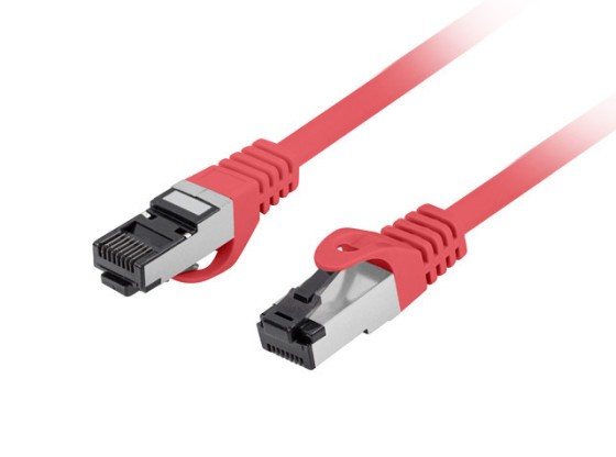 PATCHCORD CAT.8.1 S/FTP LSZH CU 0.5M ROJO FLUKE PASADO LANBERG