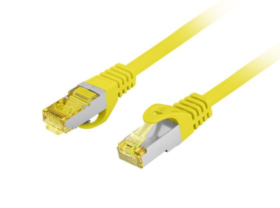 PATCHCORD CAT.6A S/FTP LSZH CU 5M AMARILLO FLUKE PASÓ LANBERG