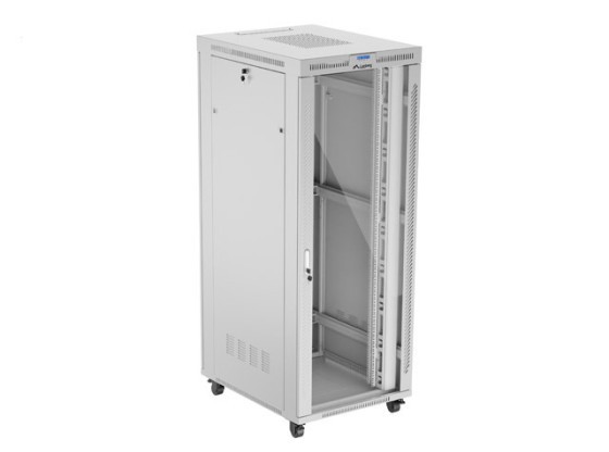 INSTALACIÓN RACK 19" 42U 800X1000 GRIS PUERTA CRISTAL LCD LANBERG (FLAT PACK) V2