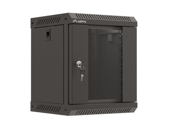 RACK DE INSTALACIÓN 10" 6U 300X300 PUERTA DE CRISTAL NEGRO LANBERG (PAQUETE PLANO)