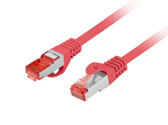 PATCHCORD CAT.6 S/FTP LSZH CU 15M ROJO FLUKE PASÓ LANBERG