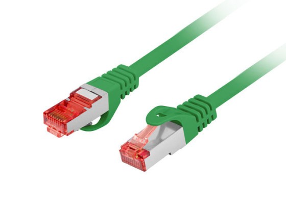 PATCHCORD CAT.6 S/FTP LSZH CU 0.25M VERDE FLUKE PASADO LANBERG