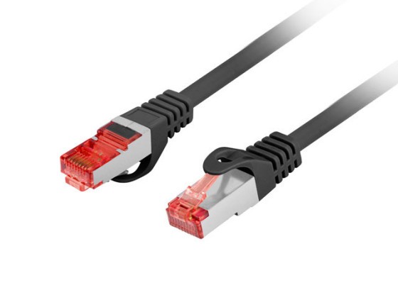 PATCHCORD CAT.6 S/FTP LSZH CU 20M NEGRO FLUKE PASÓ LANBERG