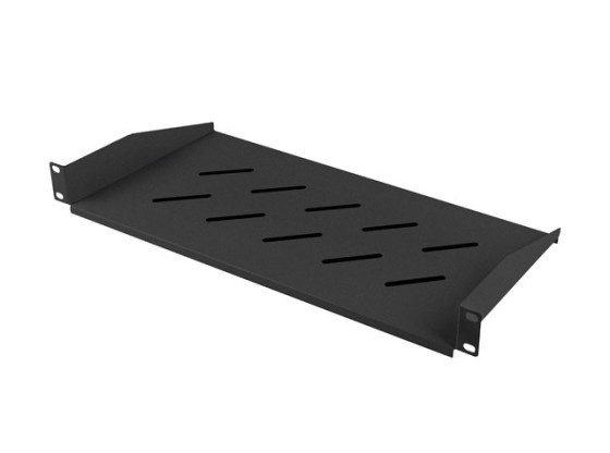 ESTANTERÍA FIJA DE 19" 1U/483X220MM CAPACIDAD DE CARGA MÁXIMA HASTA 25KG LANBERG NEGRO