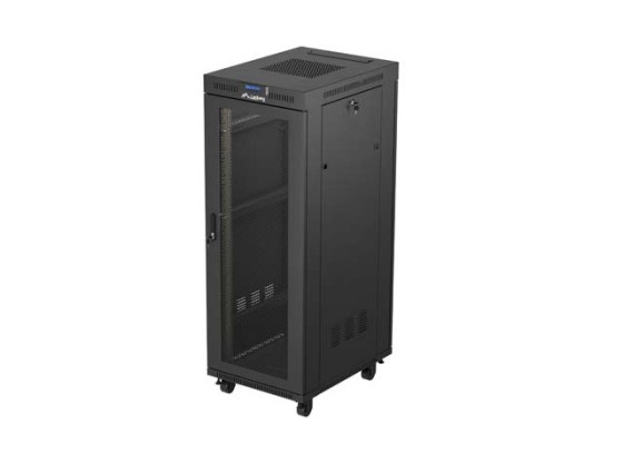 ARMARIO DE INSTALACIÓN EN RACK 19" 32U 600X800 LCD NEGRO PUERTA PERFORADA LANBERG (PAQUETE PLANO)