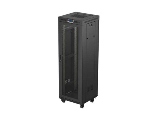ARMARIO DE INSTALACIÓN EN RACK 19" 37U 600X600 LCD NEGRO PUERTA PERFORADA LANBERG (PAQUETE PLANO)