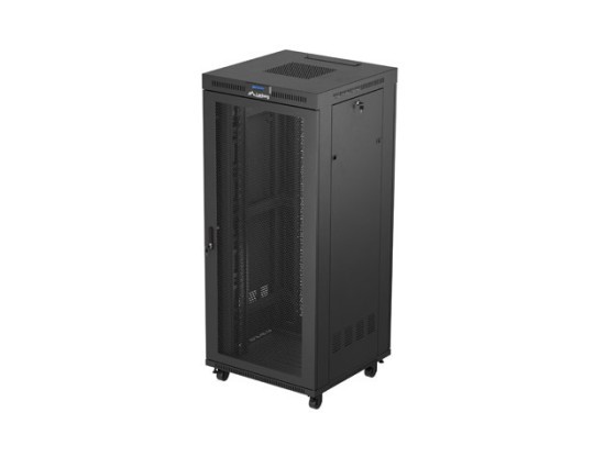ARMARIO DE INSTALACIÓN EN RACK 19" 37U 800X800 LCD NEGRO PUERTA PERFORADA LANBERG (PAQUETE PLANO)