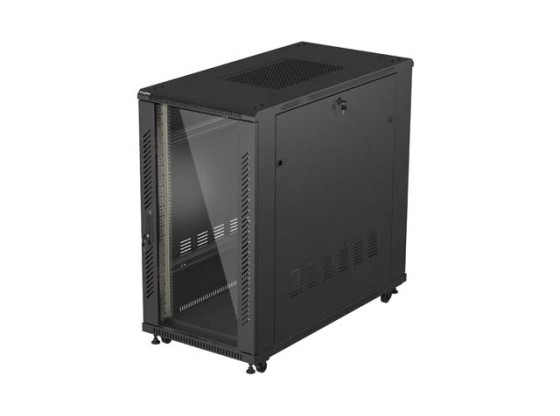 INSTALACIÓN ARMARIO RACK 19" 22U 600X1200 NEGRO PUERTA CRISTAL LANBERG (PAQUETE PLANO)