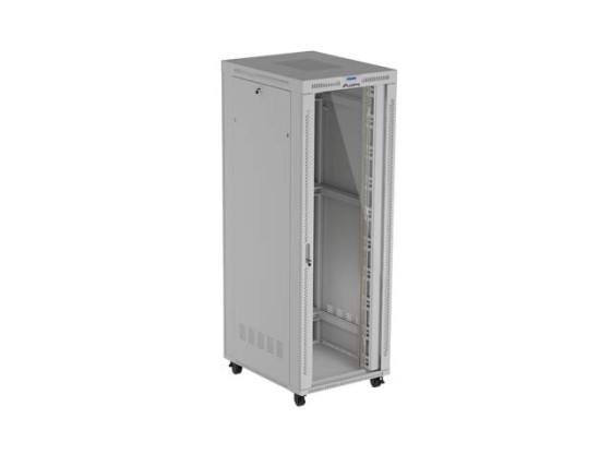 ARMARIO DE INSTALACIÓN EN RACK 19" 47U 800X1000 GRIS PUERTA DE CRISTAL LCD LANBERG (PAQUETE PLANO) V2
