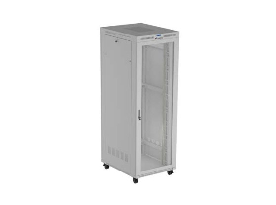 RACK DE INSTALACIÓN 19" 47U 800X1000 GRIS LCD PUERTA PERFORADA LANBERG (PAQUETE PLANO) V2
