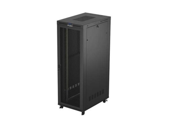 RACK DE INSTALACIÓN 19" 47U 800X1200 LCD NEGRO PUERTA PERFORADA LANBERG (PAQUETE PLANO) V2
