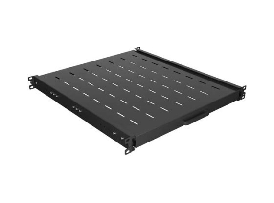 ESTANTE EXTRAÍBLE PARA RACK DE 19" 500MM NEGRO LANBERG (1U/445X500MM CAPACIDAD DE CARGA HASTA 35KG, MONTAJE EN 4 PUNTOS