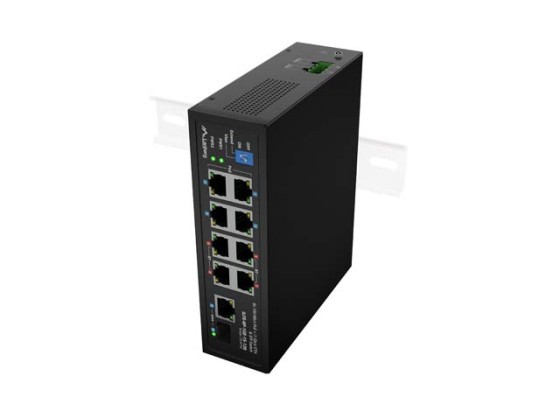 SWITCH LANBERG ILFE-8P-1GE-1S-120 INDUSTRIAL LIGERO POE 4XBT 4XAT SFP+ETH DIN FAST ETHERNET