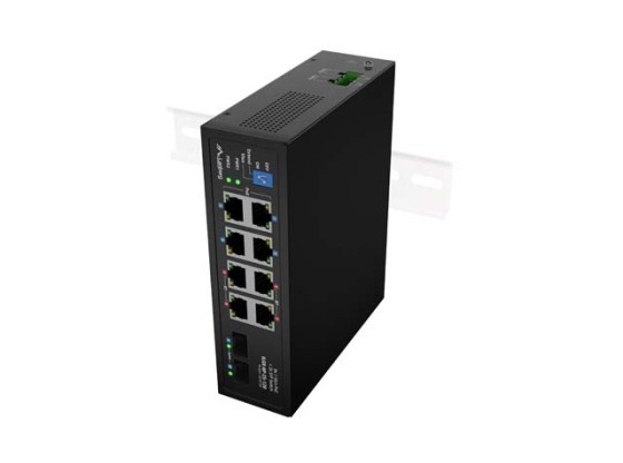 SWITCH LANBERG ILGE-8P-2S-120 POE INDUSTRIAL LIGERO 4XBT 4XAT 2XSFP DIN GIGABIT ETHERNET