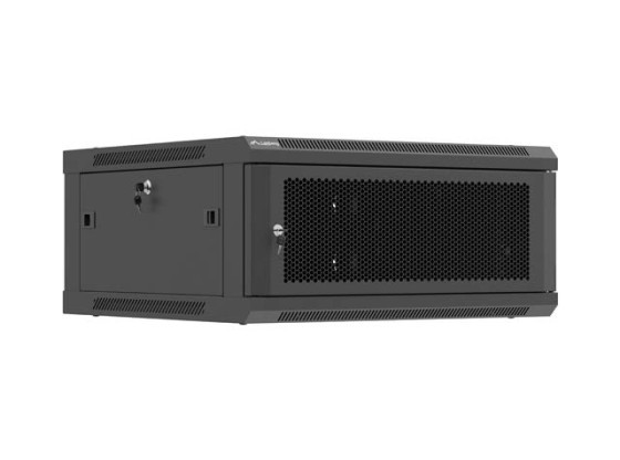 RACK DE INSTALACIÓN 19" 4U 600X600 NEGRO PUERTA PERFORADA LANBERG (PAQUETE PLANO)