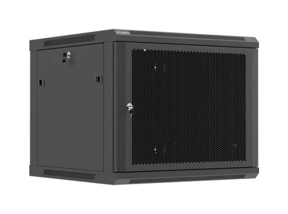 RACK DE INSTALACIÓN 19" 9U 600X600 NEGRO PUERTA PERFORADA LANBERG (PAQUETE PLANO)