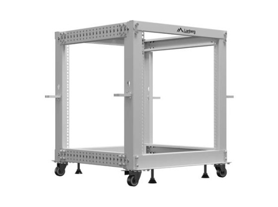 RACK ABIERTO 19" 12U 600X600-1100 AJUSTABLE GRIS LANBERG