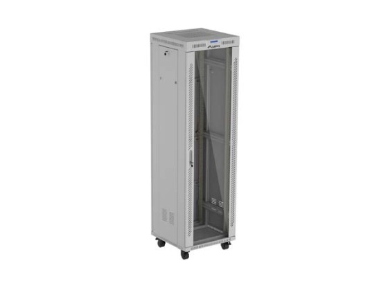 INSTALACIÓN ARMARIO RACK 19" 42U 600X600 GRIS PUERTA CRISTAL LCD LANBERG (FLAT PACK) V2
