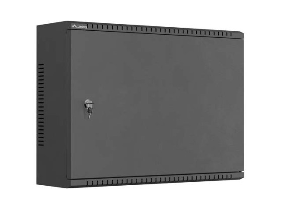 CAJA DE INSTALACIÓN DE TPR DE 19" CON PLACA DE MALLA 560X420X180 NEGRA LANBERG (MONTADA)