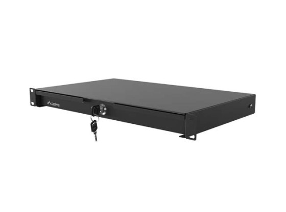 CAJÓN DE 19" 1U/483 X 270 MM CAPACIDAD MÁXIMA DE CARGA DE HASTA 90 KG MONTAJE DE 4 PUNTOS LANBERG NEGRO