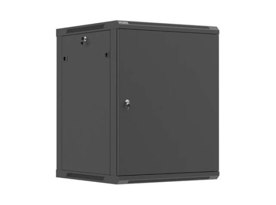 ARMARIO DE RACK DE 19", MONTAJE EN PARED, 15U/600X600 (PAQUETE DESMONTABLE) CON PUERTA METÁLICA NEGRA LANBERG