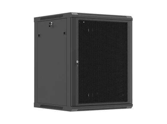 ARMARIO DE RACK DE 19", MONTAJE EN PARED, 15U/600X600 (PAQUETE DESMONTABLE) CON PUERTA PERFORADA, NEGRO, LANBERG