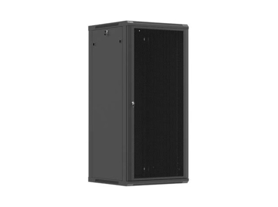 ARMARIO DE RACK DE 19", MONTAJE EN PARED, 27U/600X600 (PAQUETE DESMONTABLE) CON PUERTA PERFORADA, NEGRO, LANBERG