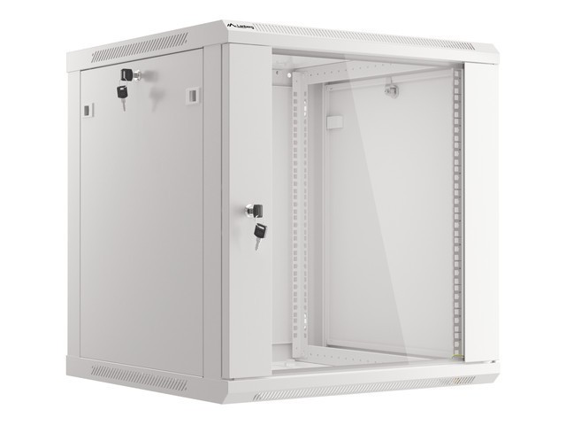 ARMARIO RACK 19" MURAL 12U/600X600 (FLAT PACK) V2 GRIS LANBERG