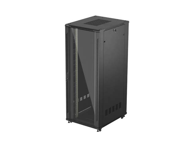 ARMARIO RACK 19" AUTOPORTANTE 42U/800X1000 (FLAT PACK) CON PUERTA DE CRISTAL NEGRO LANBERG