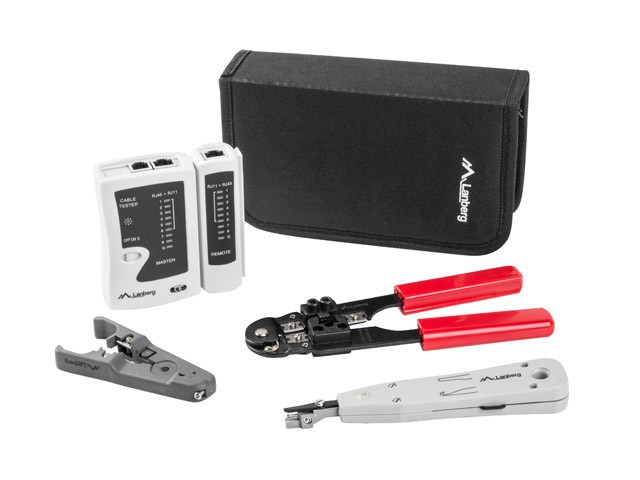 KIT DE HERRAMIENTAS DE RED Y COMPROBADOR LANBERG