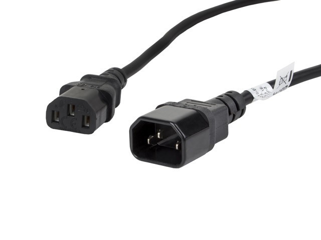 IEC 320 C13->C14 CABLE 1,8M VDE NEGRO LANBERG