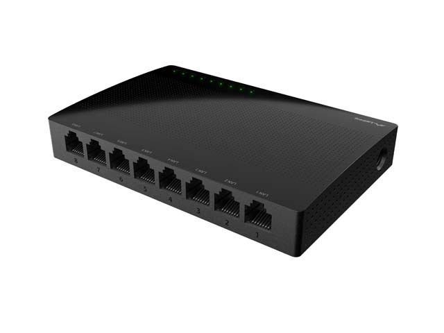 SWITCH LANBERG DSP1-1008 8X 1GB/S GIGABIT ETHERNET NO GESTIONADO ESCRITORIO 5V V2