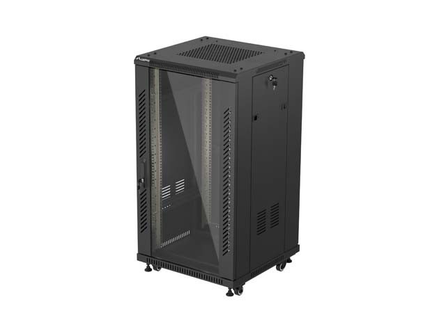 INSTALACIÓN ARMARIO RACK 19" 22U 600X600 NEGRO PUERTA CRISTAL LANBERG (PAQUETE PLANO)