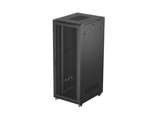 ARMARIO RACK 19" AUTOPORTANTE 42U/800X1000 (FLAT PACK) CON PUERTA DE REJILLA NEGRO LANBERG