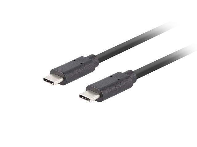 CABLE USB-C M/M 3.1 GEN 2 1M 10GB/S PD100W NEGRO LANBERG