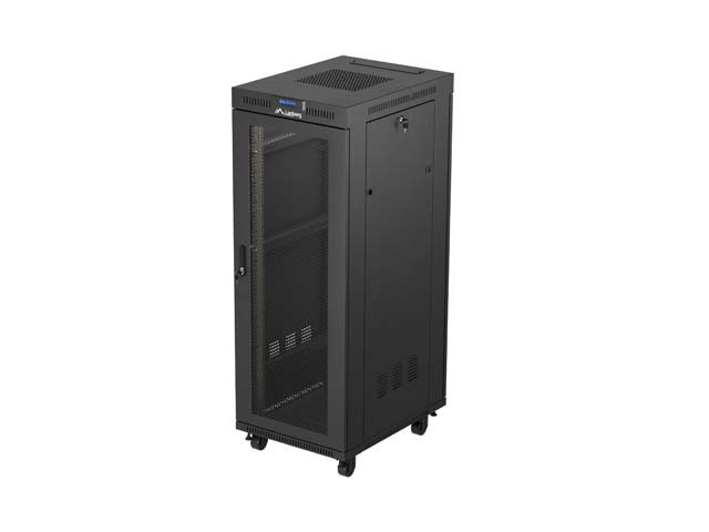 ARMARIO DE INSTALACIÓN EN RACK 19" 32U 600X800 LCD NEGRO PUERTA PERFORADA LANBERG (PAQUETE PLANO)